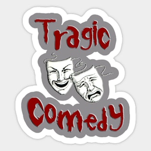 Tragic Comedy Classic Logo Sticker